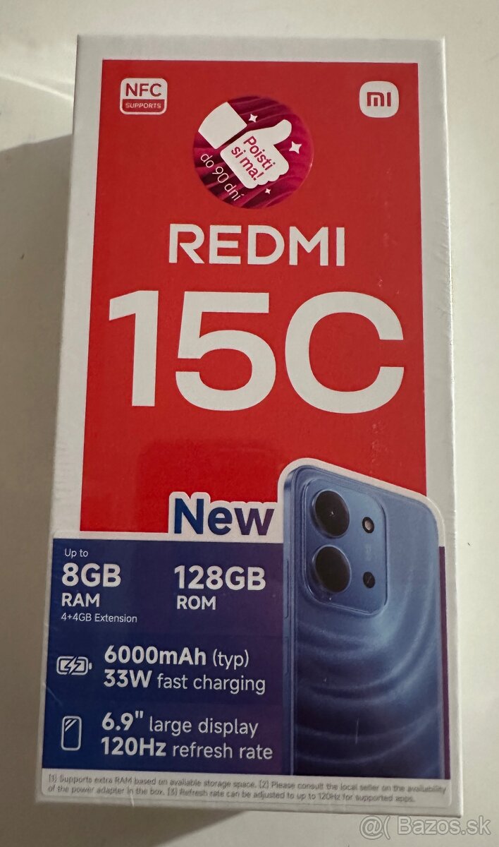 Redmi 15C 8GB/128GB Midnight Black