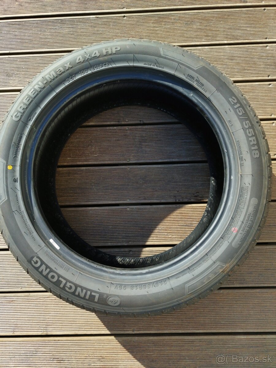 Predám 4x pneu LINGLONG 215/55R18