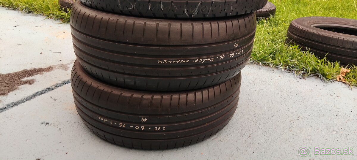 2ks letné pne.Dunlop performance/215/60r16(30e za2ks
