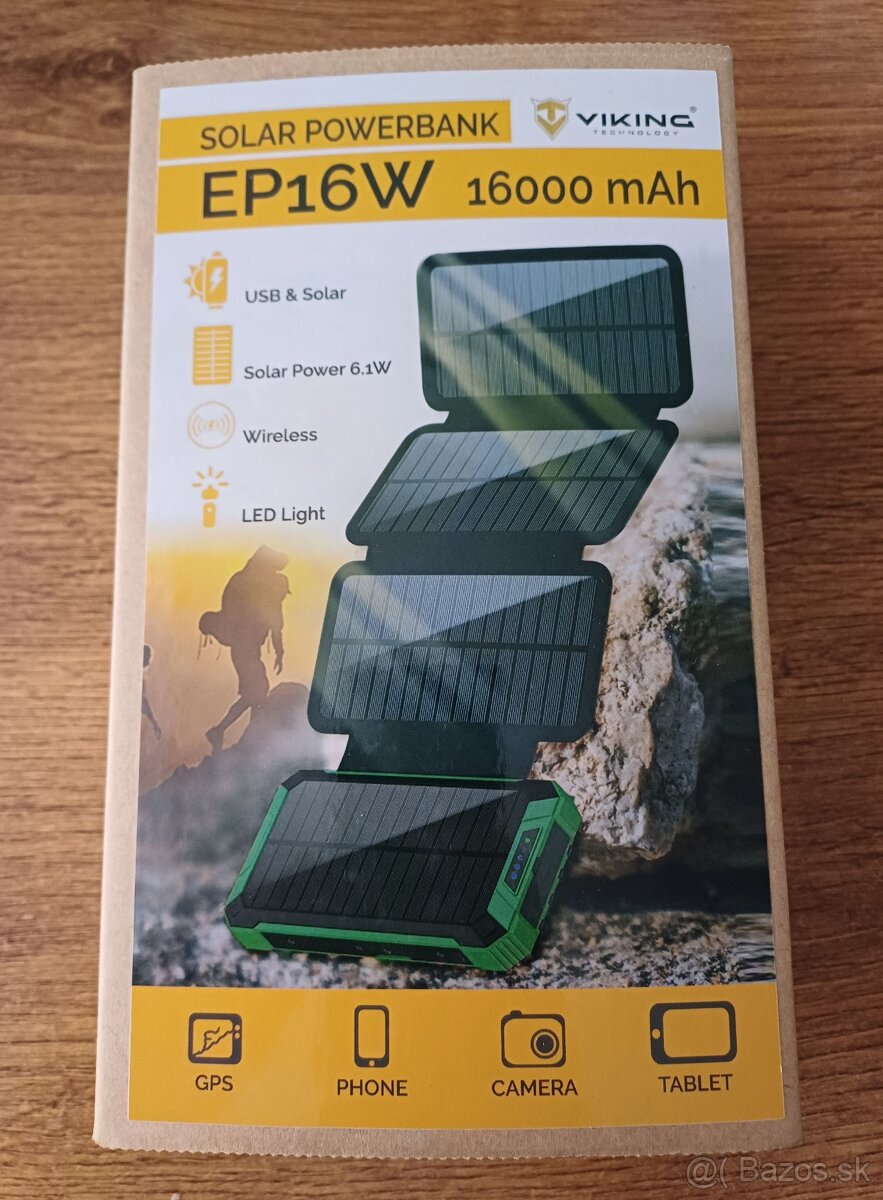Predám - Solárna Powerbanka Viking EP16W / 16000mAh
