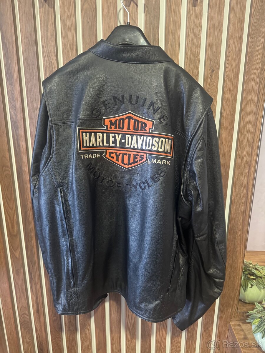 Kožená bunda a vesta Harley davidson