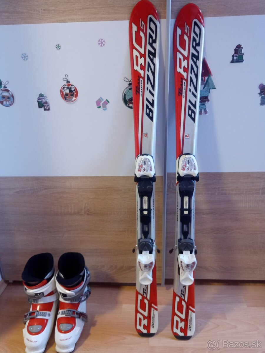 Lyže BLIZZARD 120 cm + lyžiarky DALBELLO 37,5EUR - 277 mm