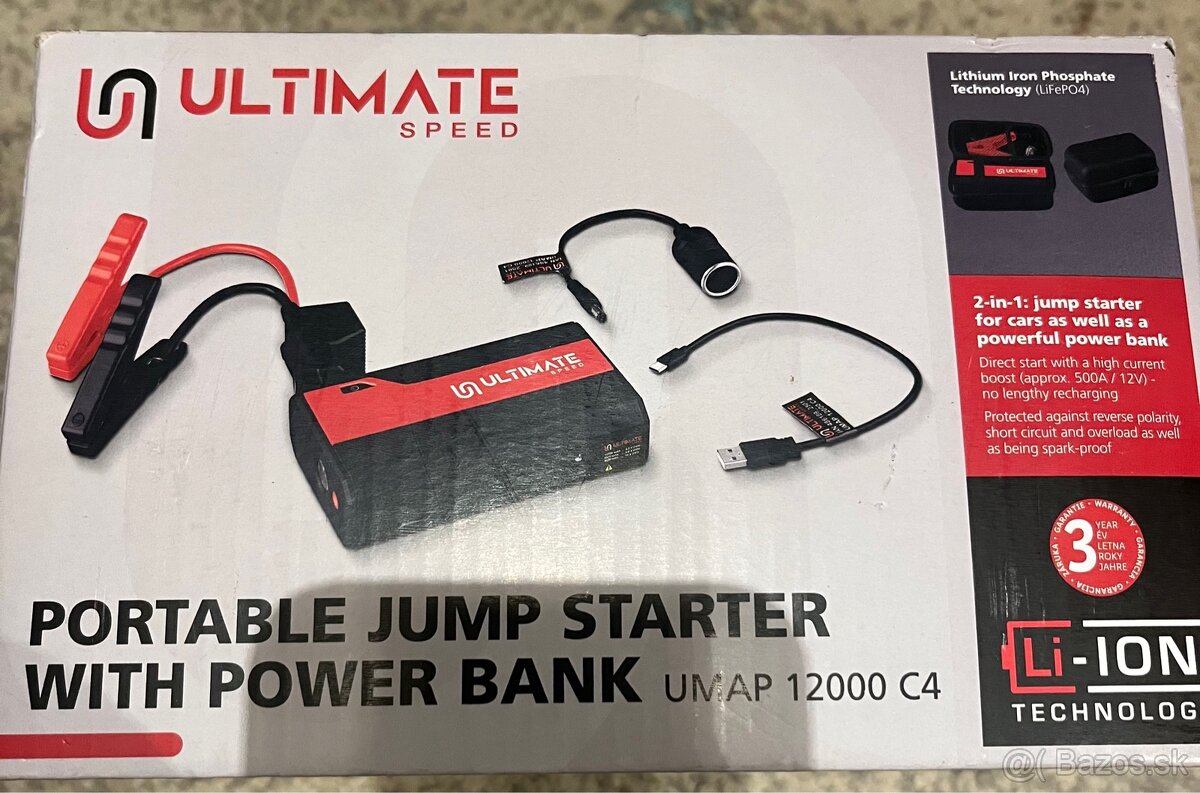 Mobilny Štartovaci Zdroj s Power-bankou