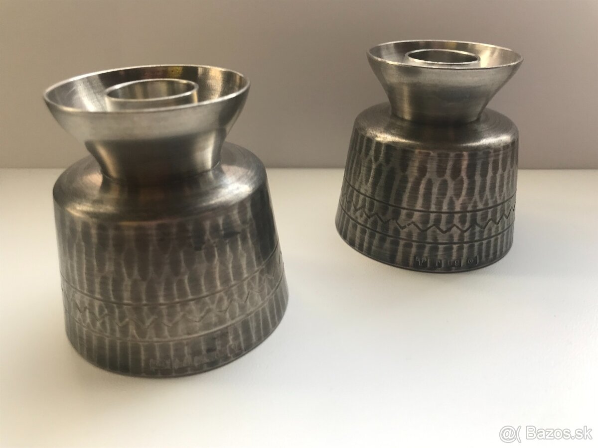 Predám škandinávske cínové svietniky (Norwegian Pewter)