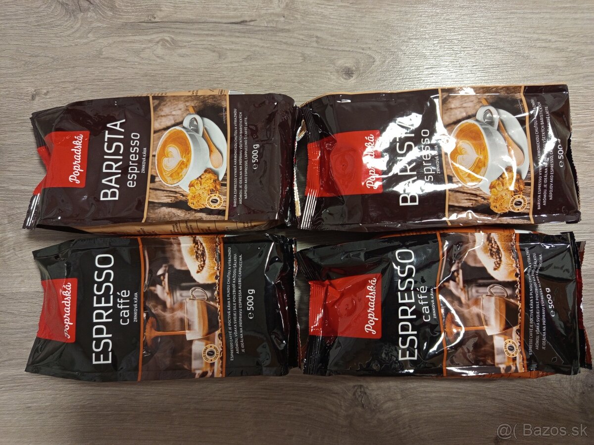 Predám popradskú kávu BARISTA espresso 500g