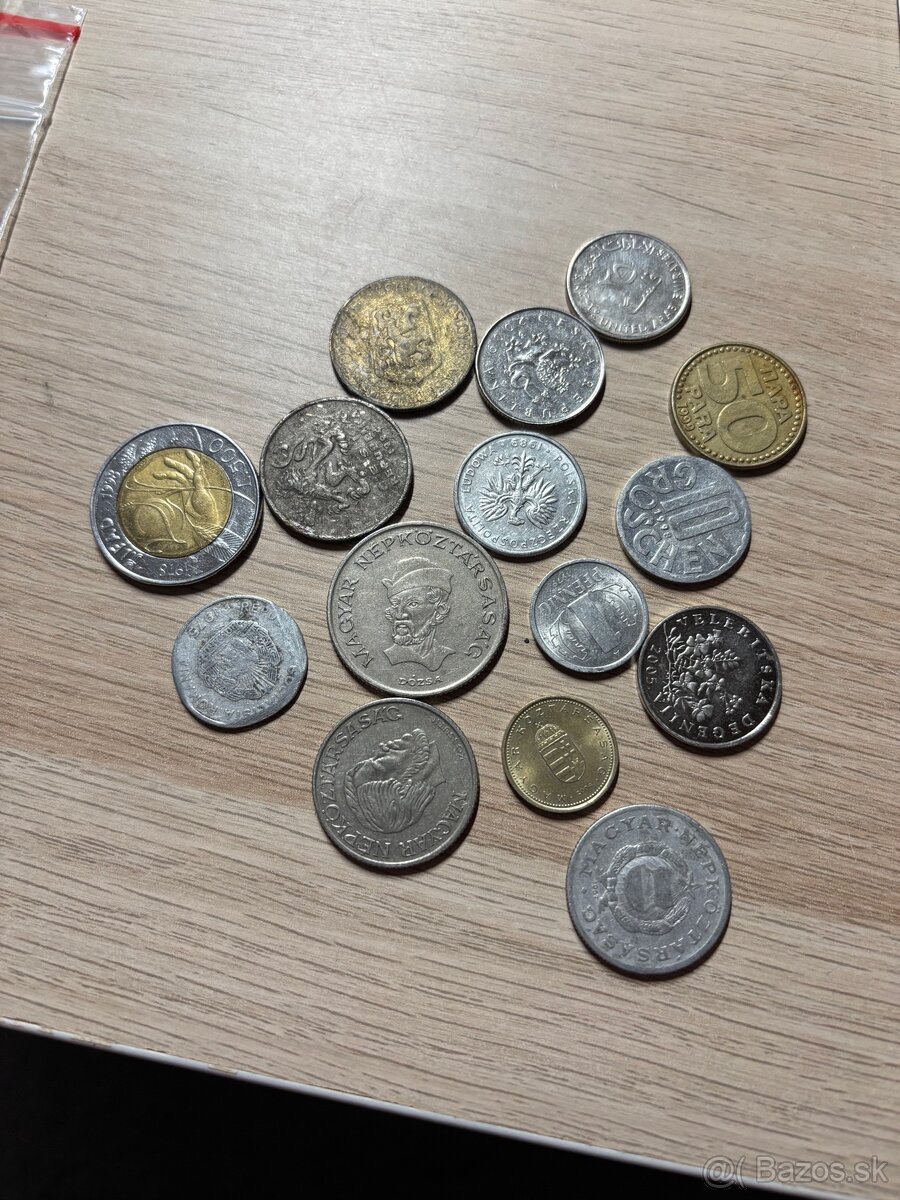 Mix bežných mincí