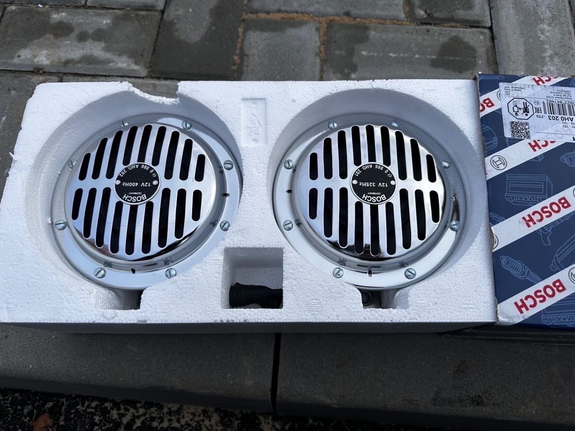 Nové klaksóny bosch 12v