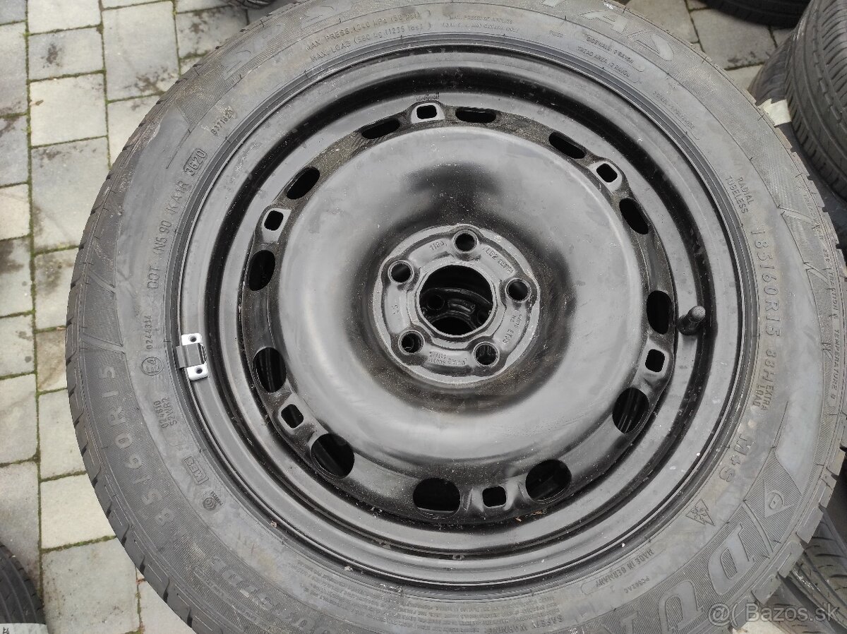 Celoročná sada 15" 5x100 Škoda Fabia 3 VW Polo 185/60R15