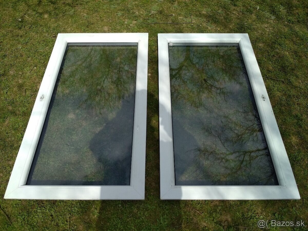 Plastove kridla z okien, 135x72cm, 2ks