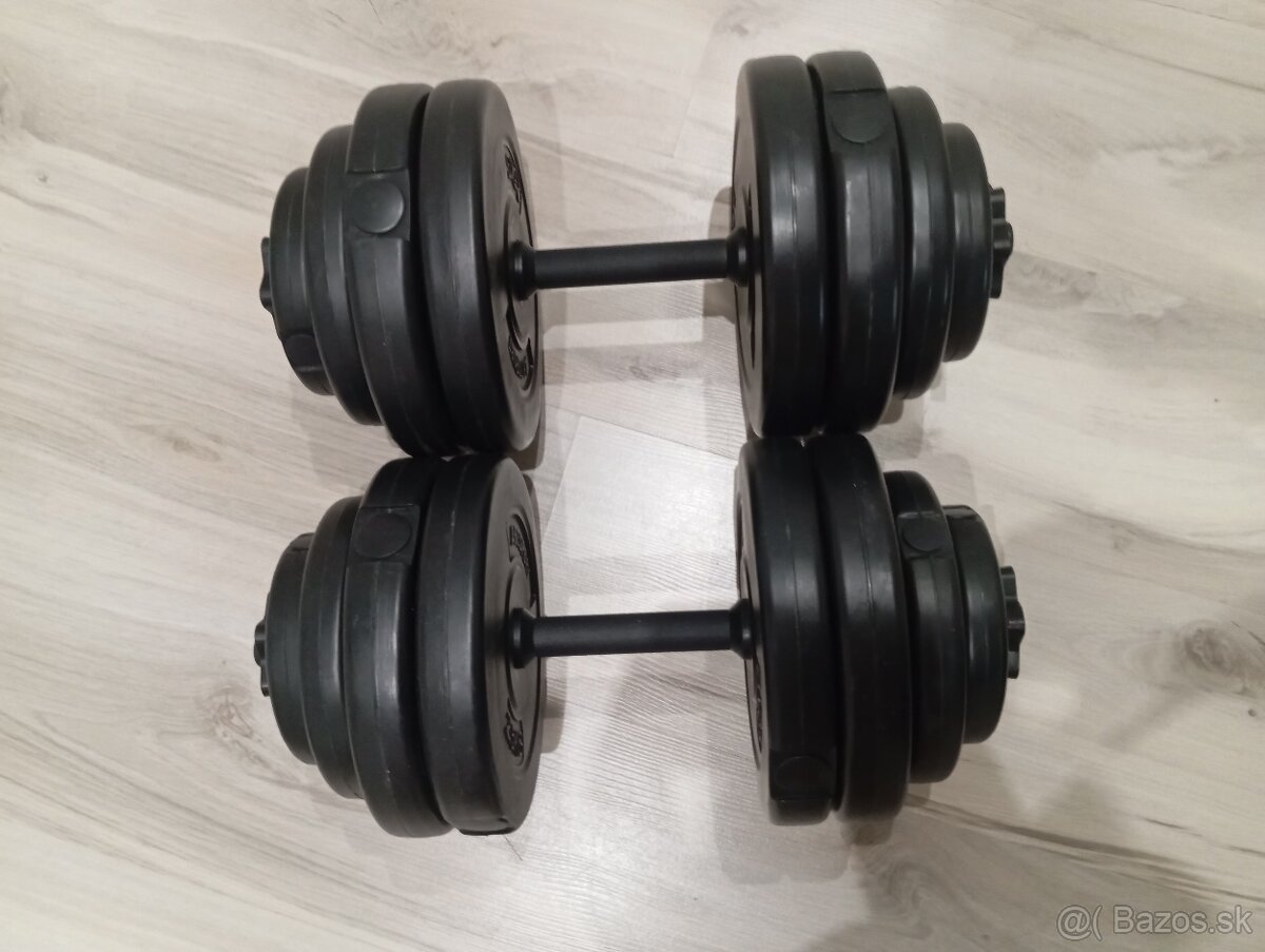 30 kg nastaviteľné jednoručky