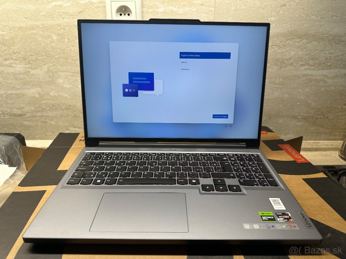Lenovo legion slim 5 16ARP9 16gb, 1tb ssd, rtx 4070, ryzen 7