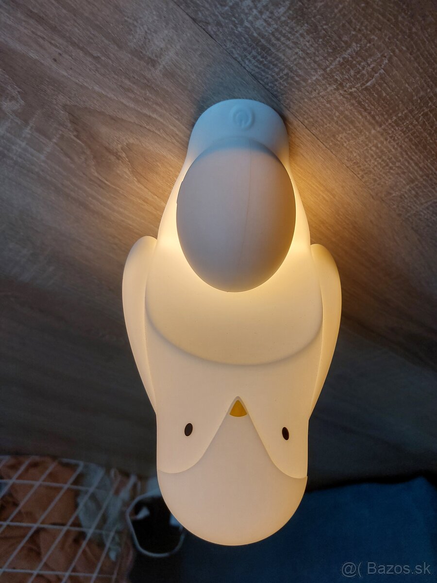 Detská lampa Tučniak 2 v 1