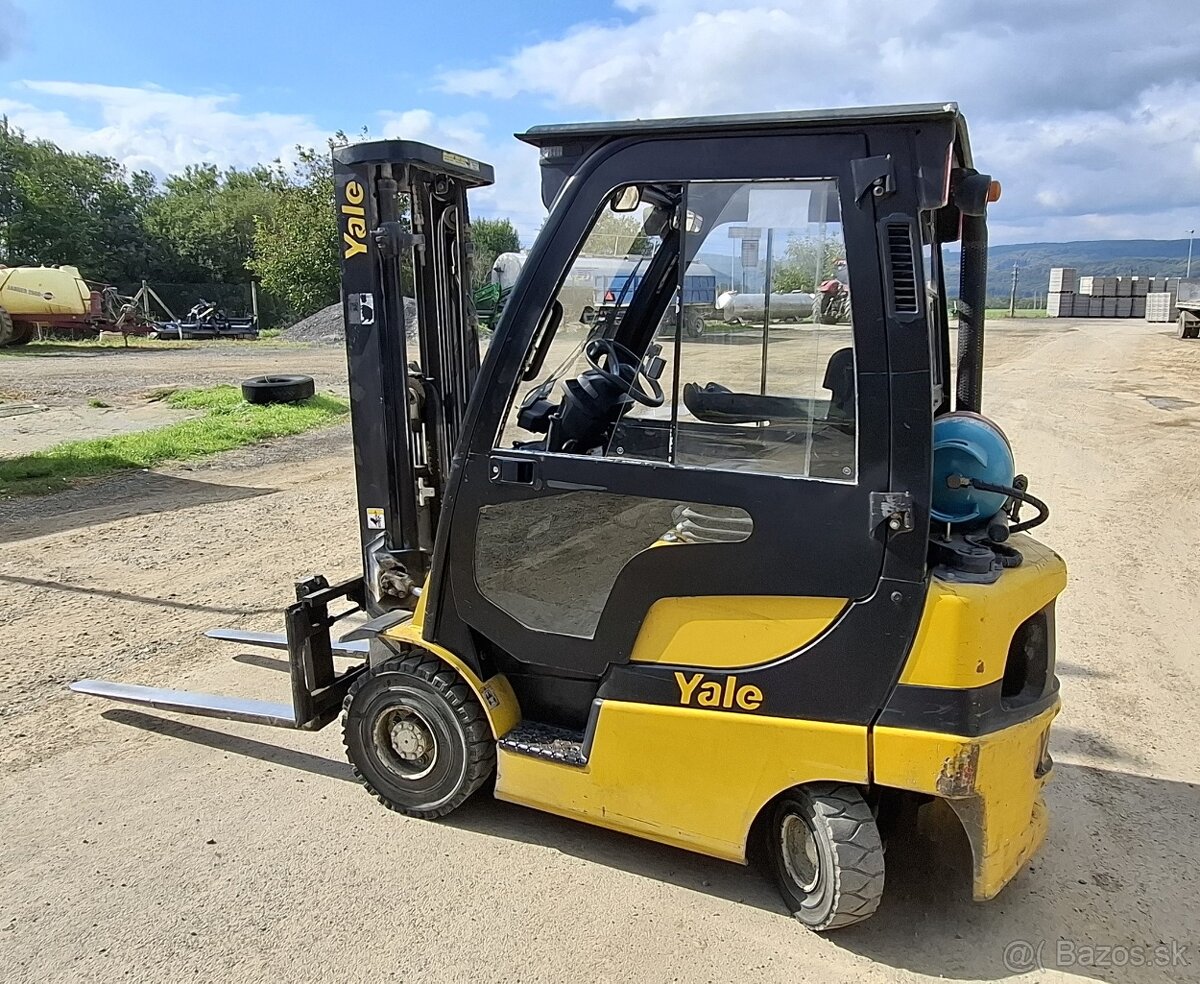 Yale GLP20SVX VZV – LPG, 2000kg, zdvih 4,9m, bočný posuv