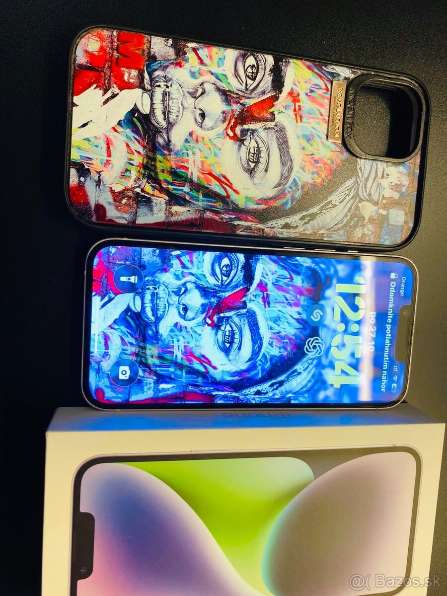 iPhone 14 128gb -fialový -9mes. v záruke