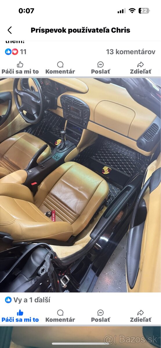 Ponukam zbierku gitar za Porsche Boxster