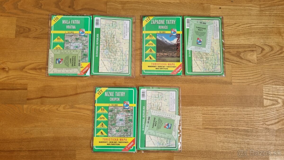 stvrte 4. vydanie turistické mapy VKÚ 110, 112, 122