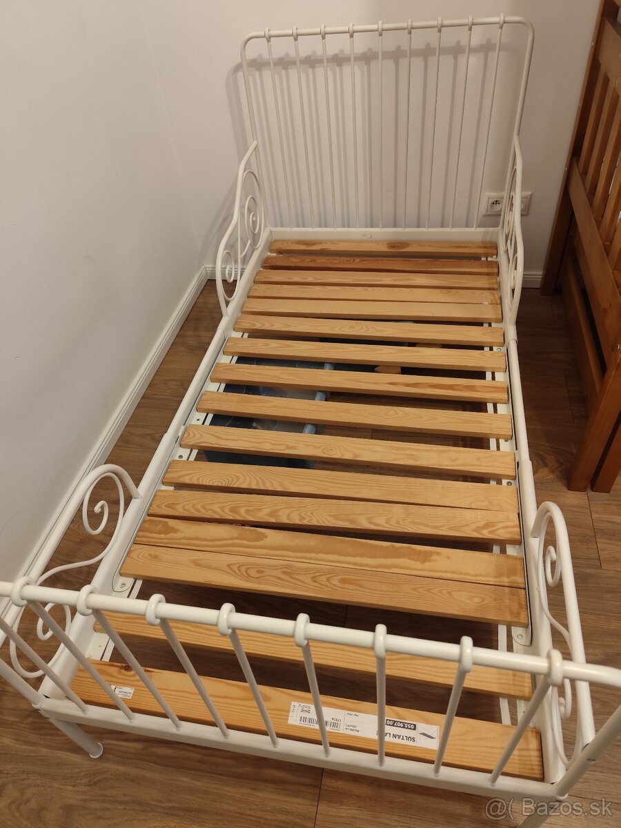 Detská rastúca kovová posteľ Ikea