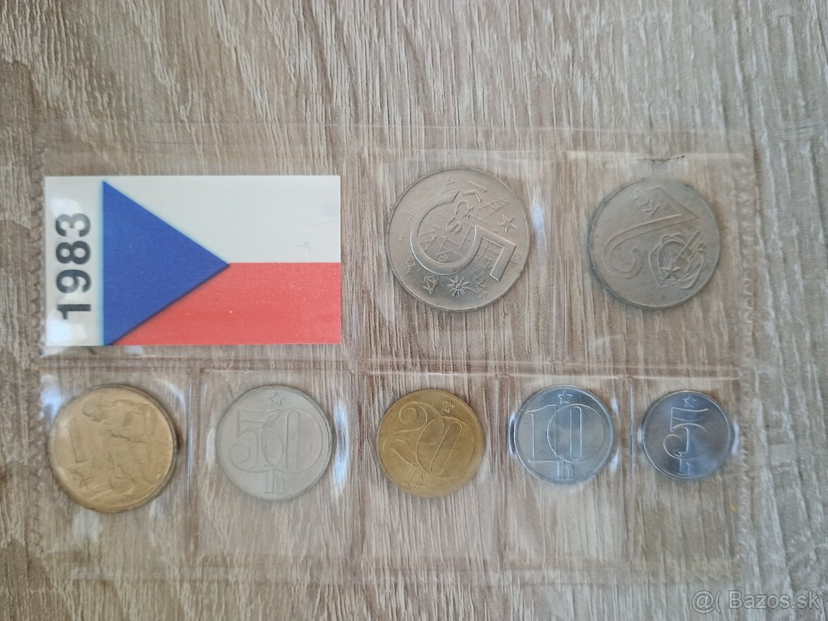 Sady mincí Československo a Slovenska