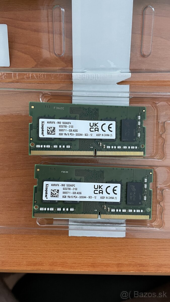 Pamate Kingston 16 GB DDR4 notebook 2x8 GB