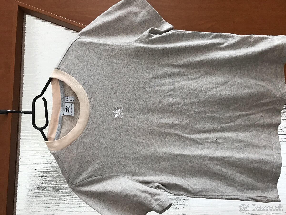 ADIDAS originál sive damske tricko S/M