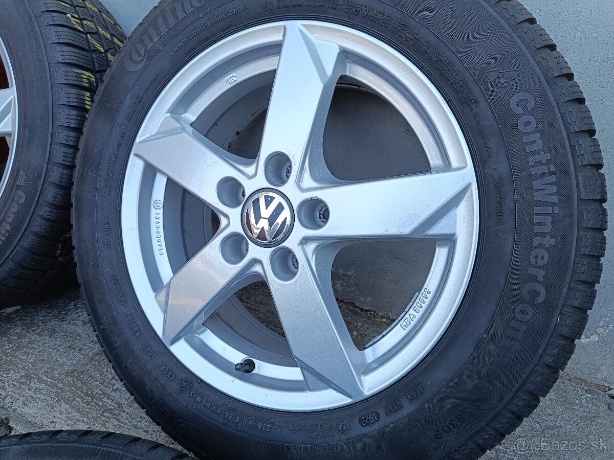 Alu disky 16" 5x112 VW Passat 215/60 R16