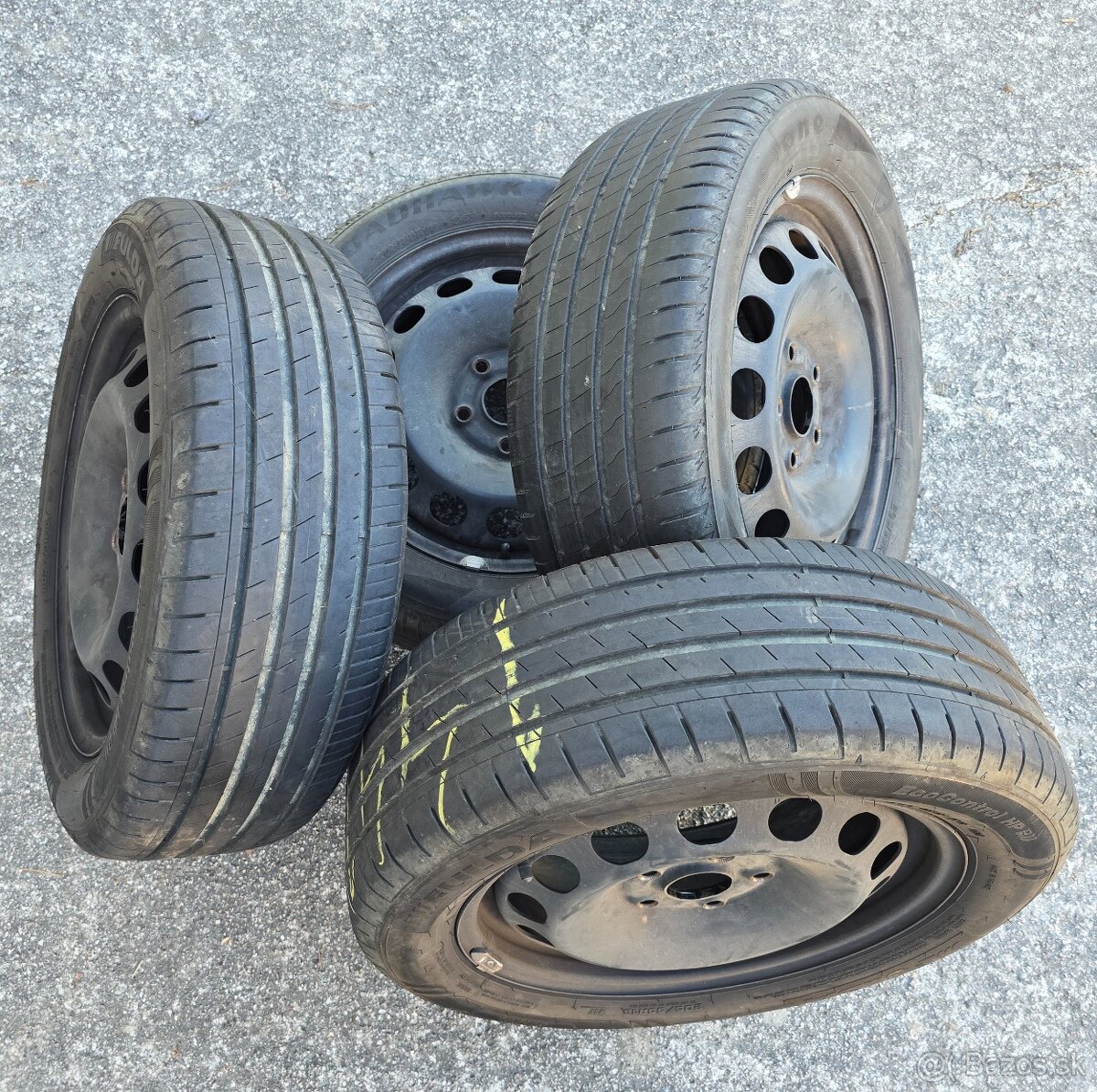 PLECHOVÉ DISKY 5x112 R16 S PNEU 205/55 R16