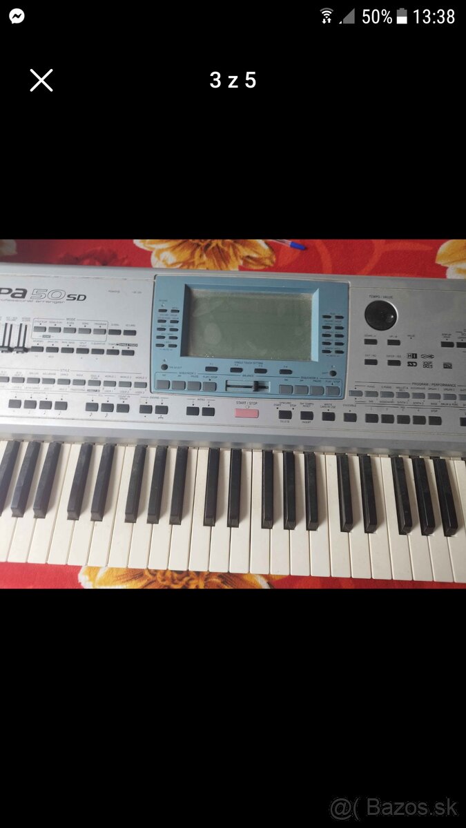 predam korg pa 50 na sd Card