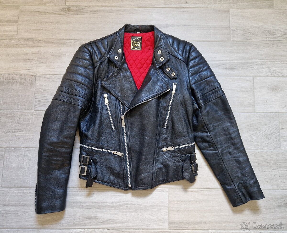 Klasický kožený křivák z 90-x let velikost 48 (M) 1076