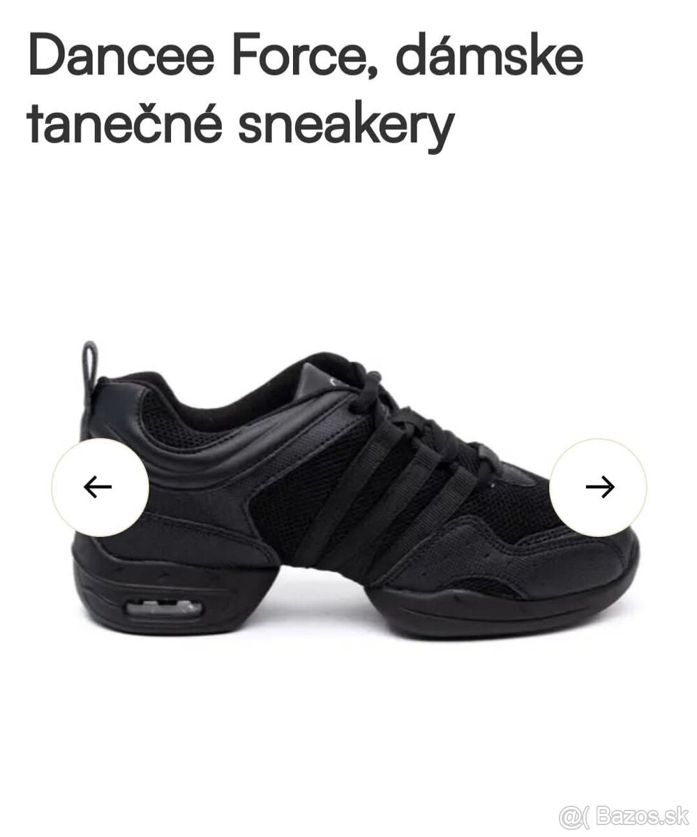 Tanečné sneakery veľkosť 36