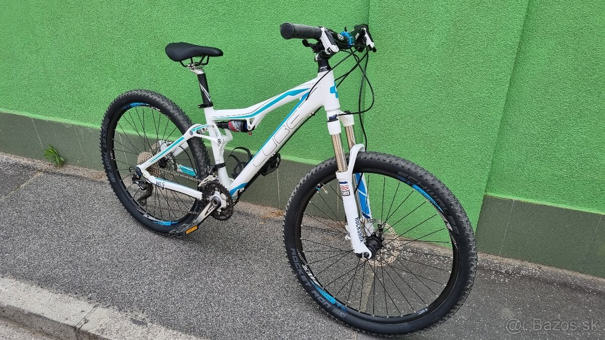 Dámsky celoodpružený horský bicykel CUBE