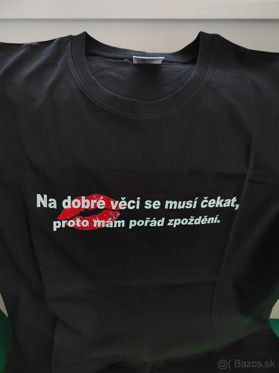 Tričko s nápisom