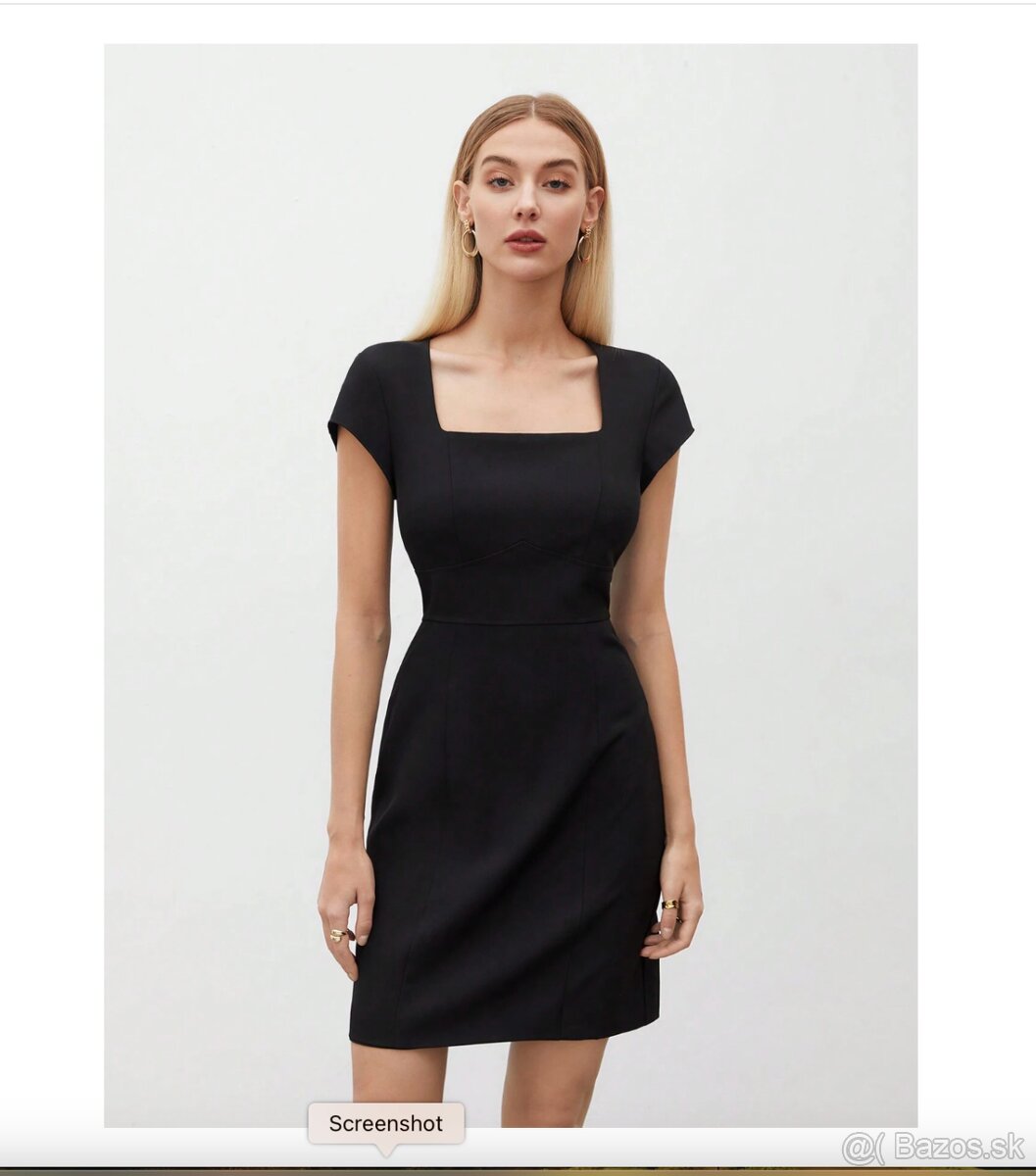 NOVE čierne elegantne šaty, vel. M