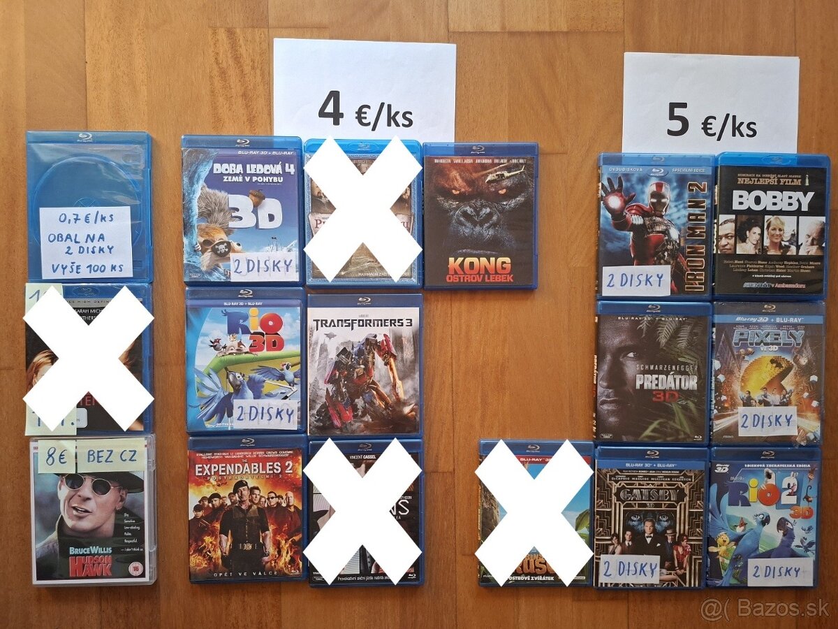 BluRay, Blu Ray, Blu-Ray filmy na predaj