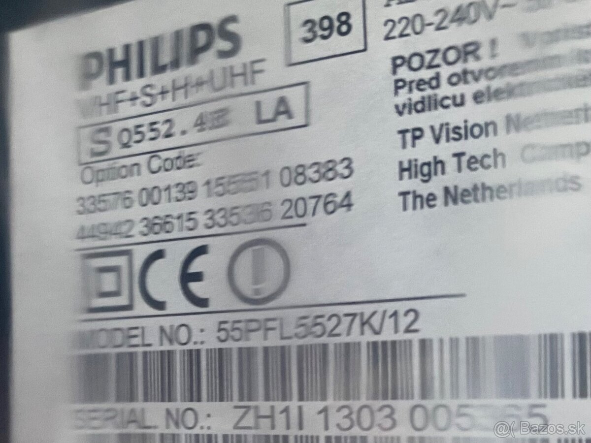 Philips smart TV 55PFL5527K/12 55” /139 cm/ + konzola