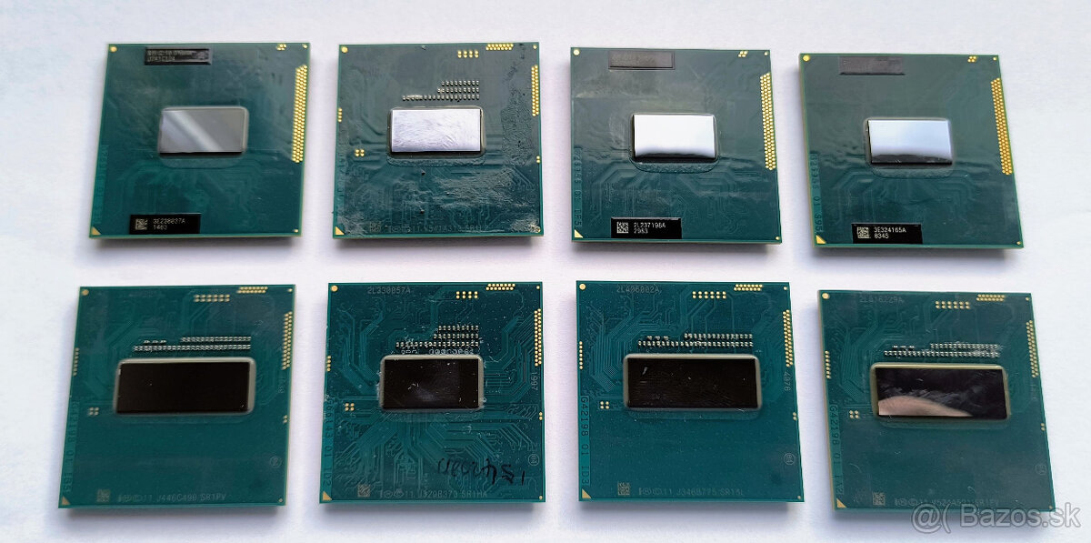 Notebookové CPU Intel i5 i7  3 a 4  Generácia