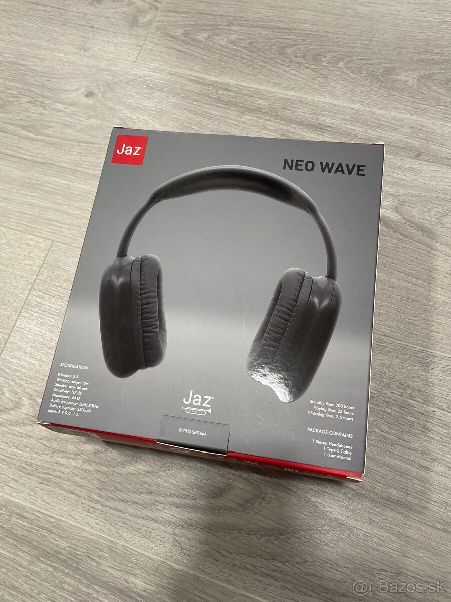 Bezdrôtové bluetooth slúchadlá NeoWave, Čierne