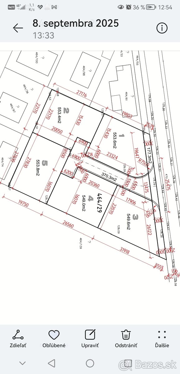 Predám stav.pozemok, Tureň