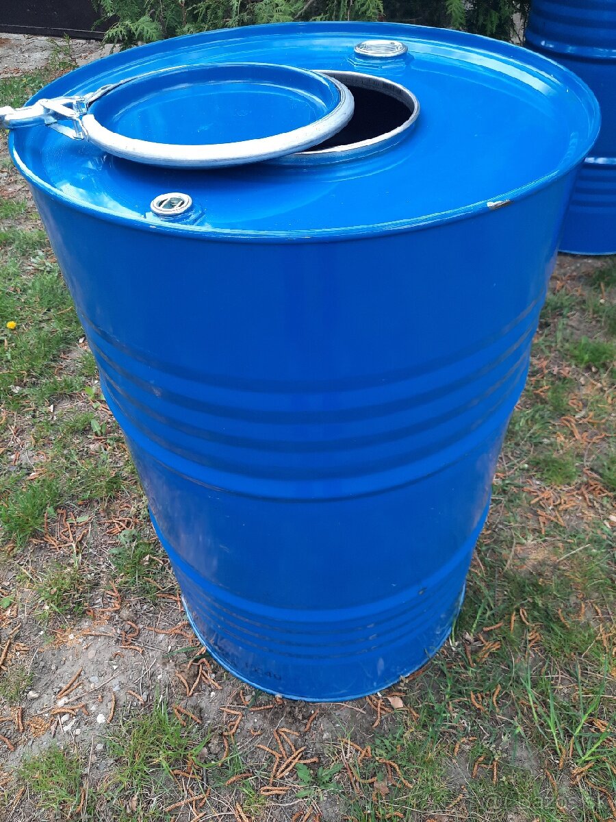 Sudy plechove 200 l dopredaj.AKCIA Teraz len za 7€