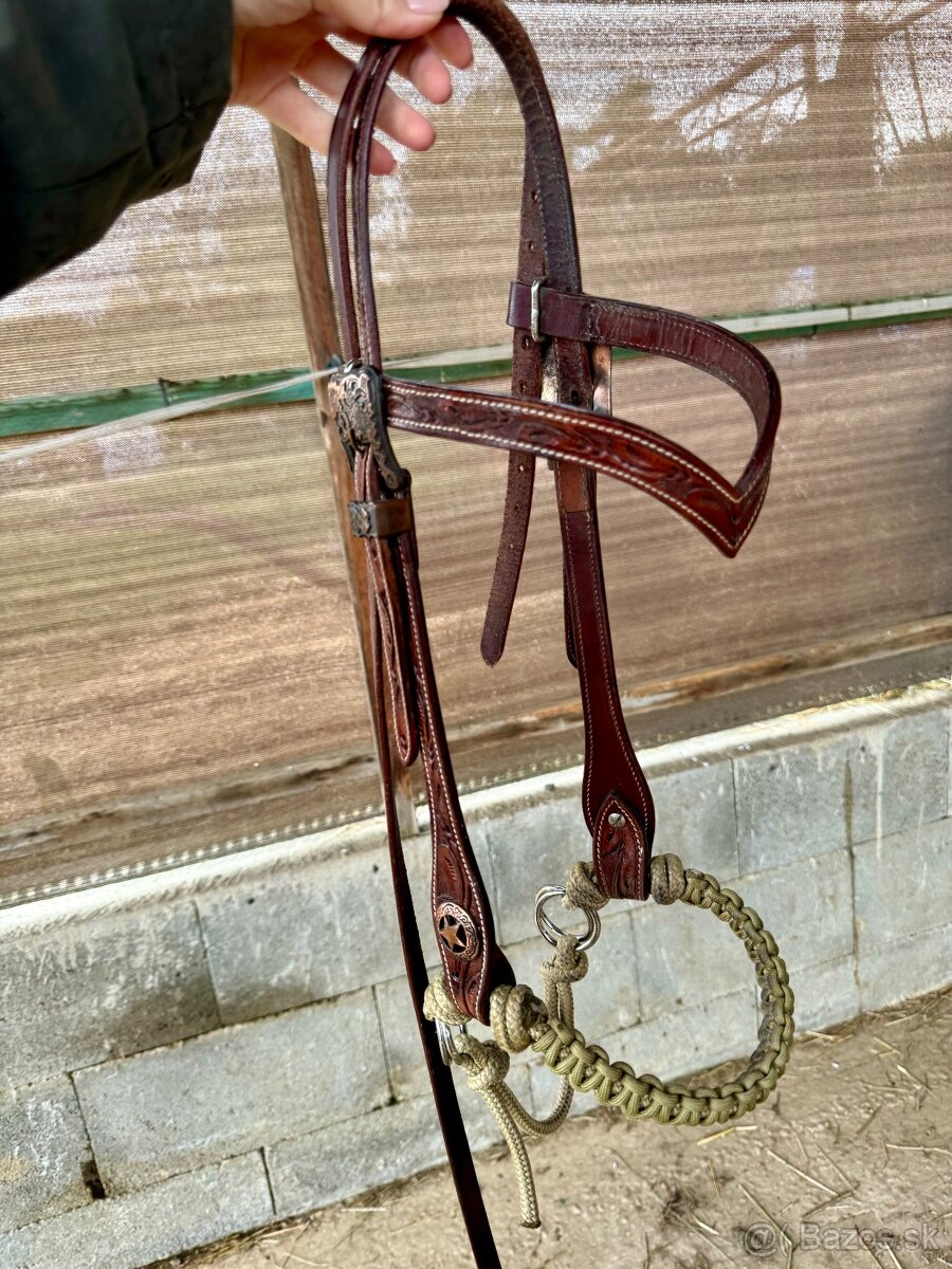 Westernová uzda + sidepull nánosník