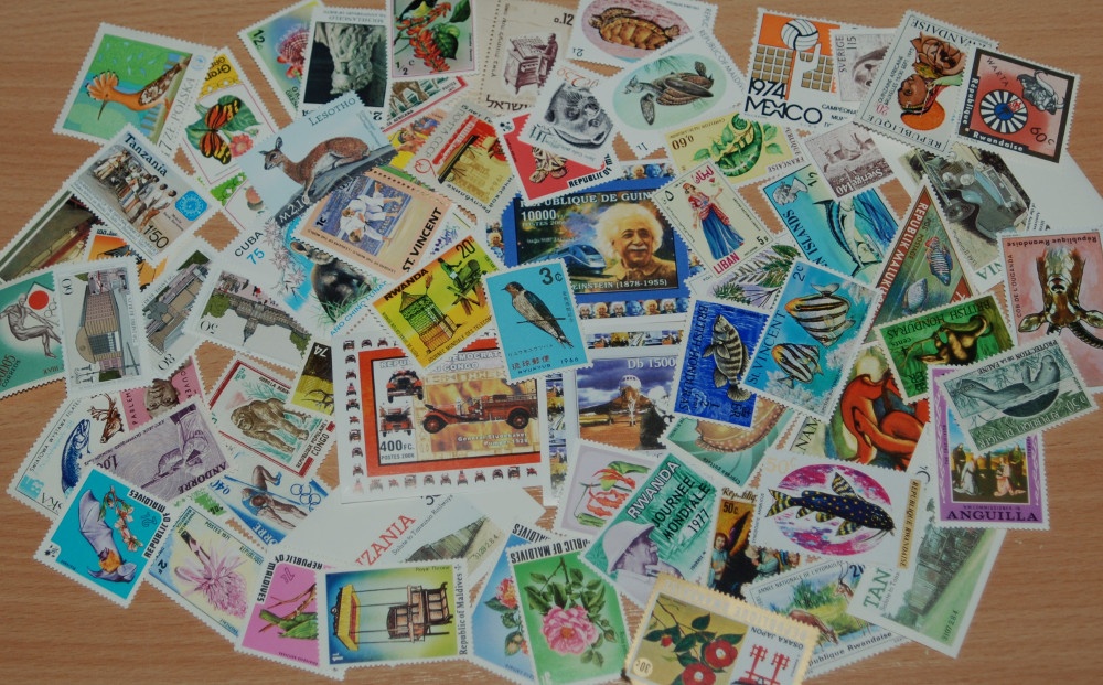 Poštové známky - 70 ks - Mix 5 - čisté