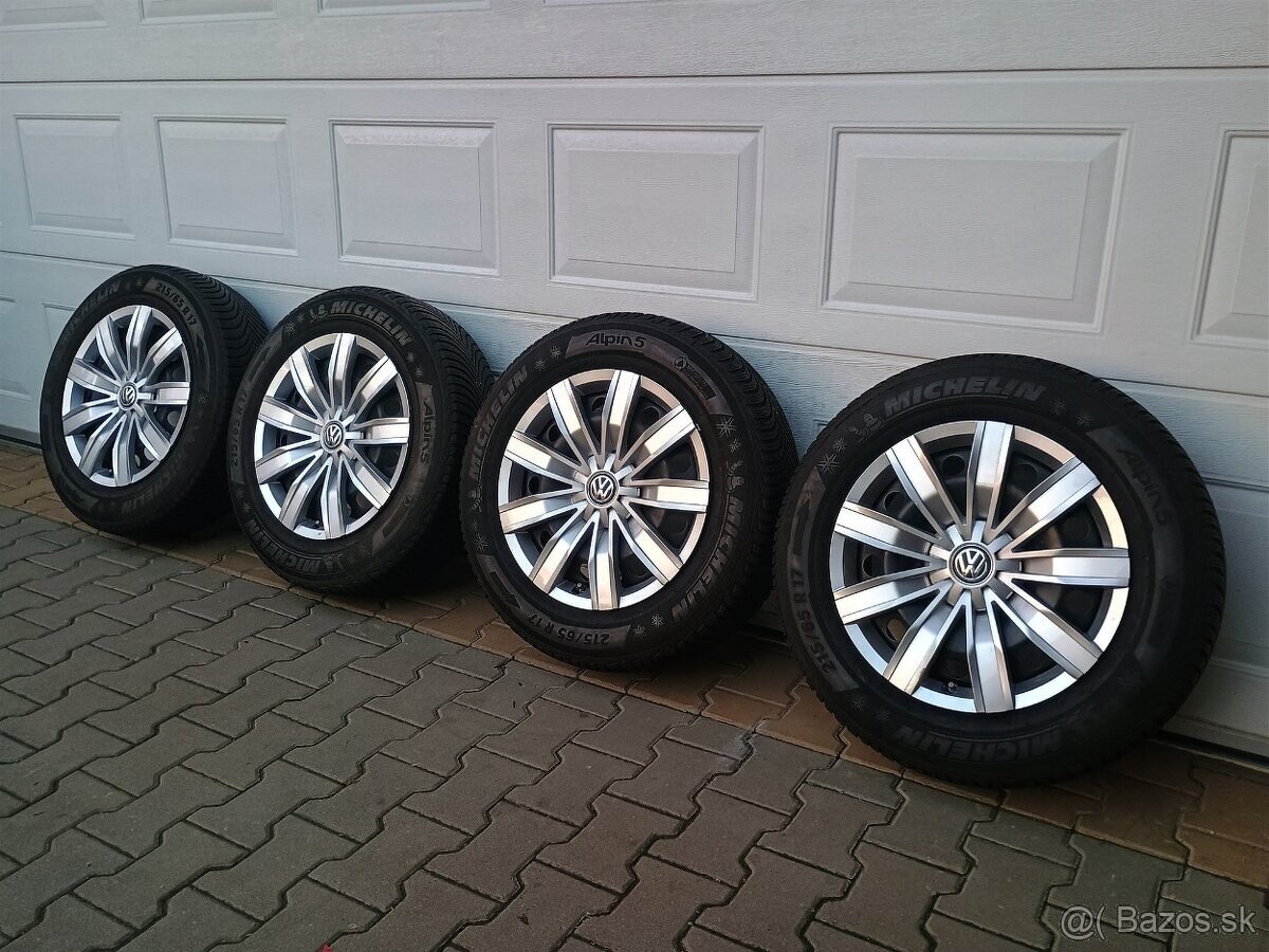 Zimná sada VW, Škoda, Seat 5x112 R17 + pneu 215/65 R17