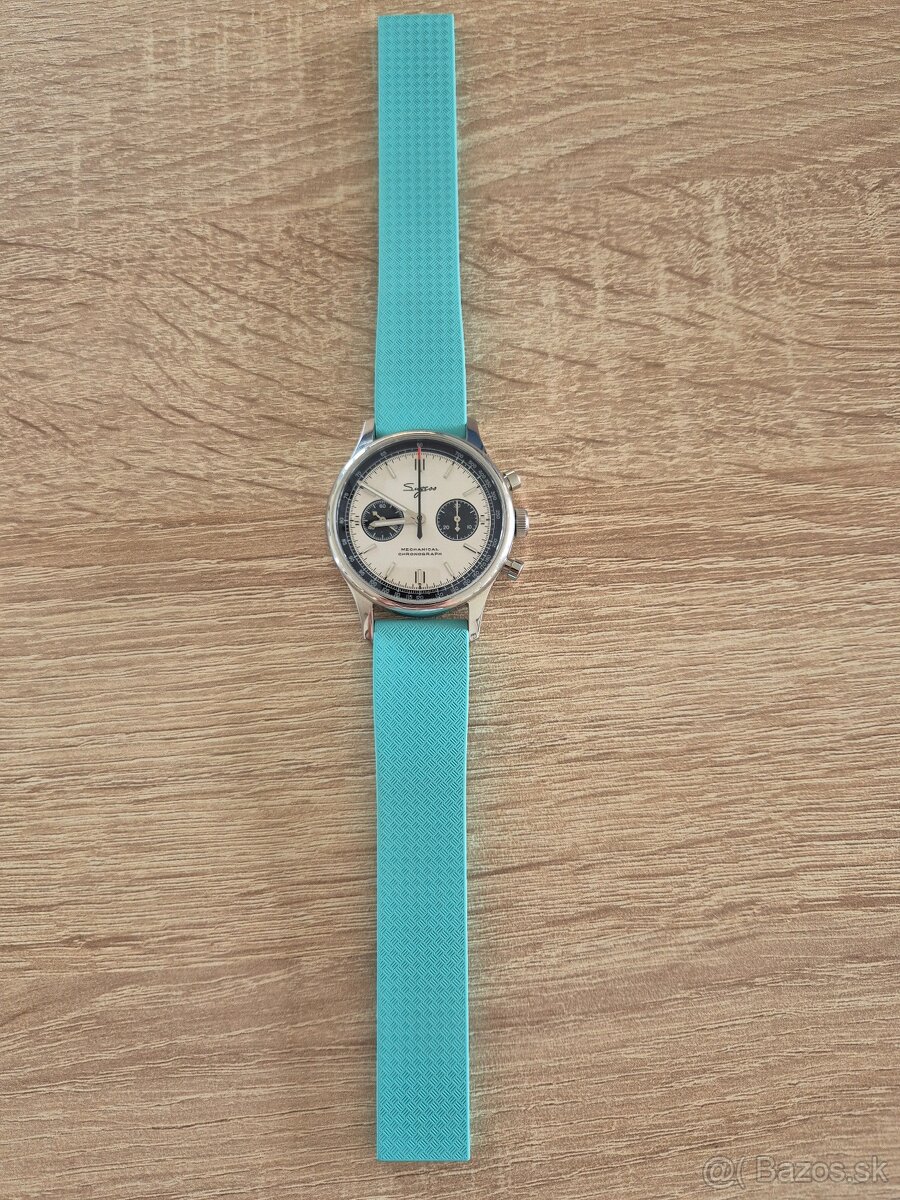 Gumený remienok na hodinky FKM CTS 20mm tyrkysový