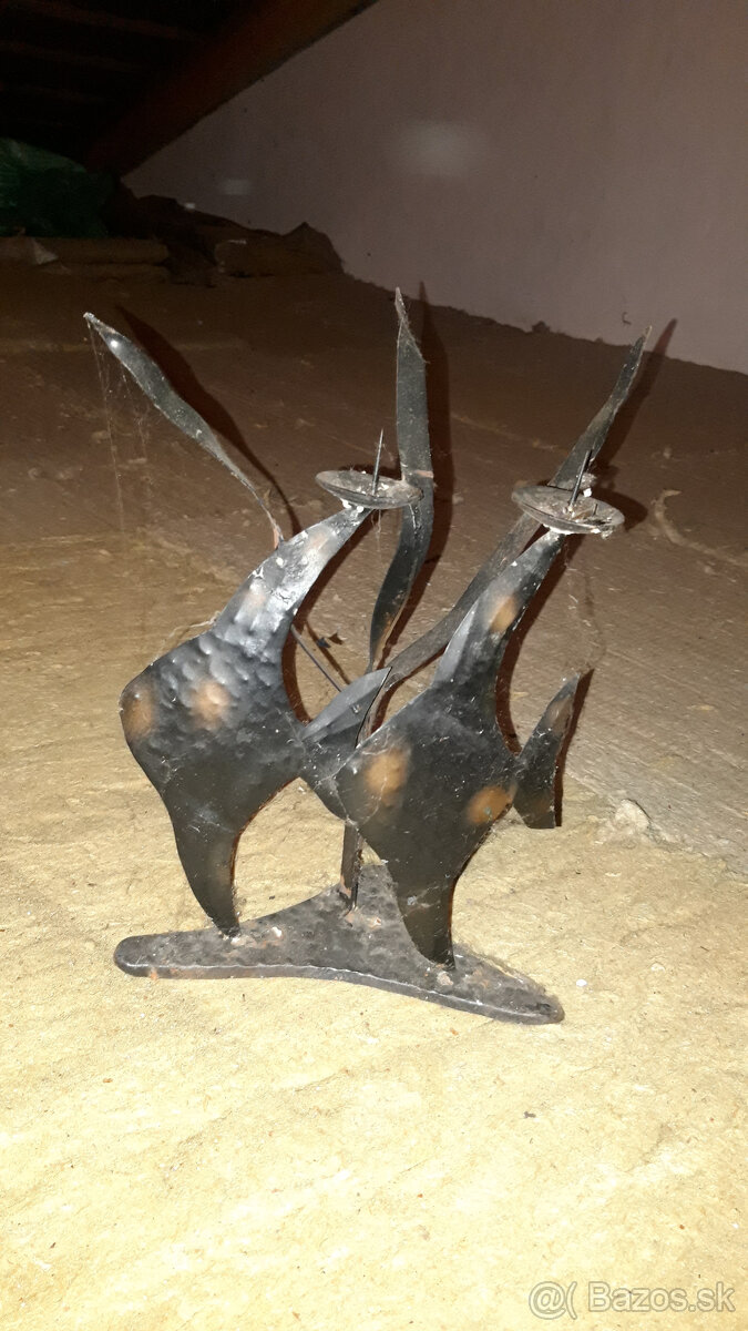 svietnik , kovový svietnik , ryby