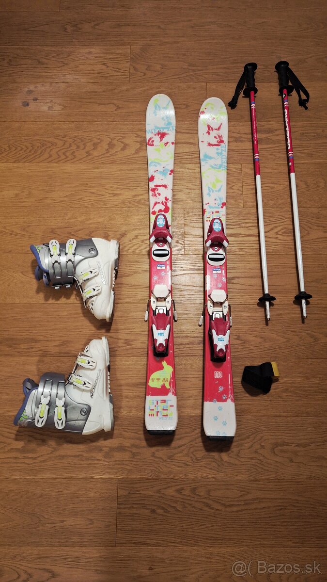 Predam detske lyze + lyziarky + palicky