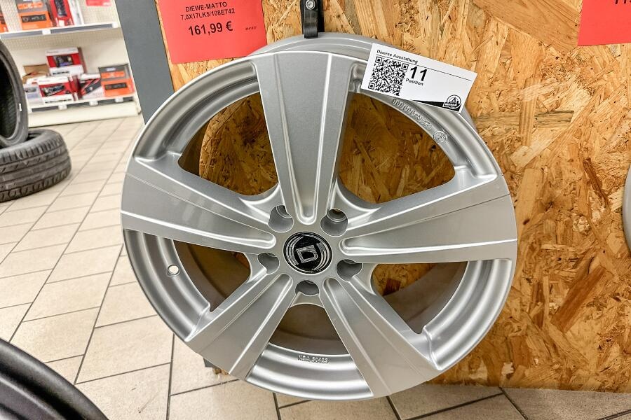 Hliníkový disk Diewe-Matto. 17 palcov