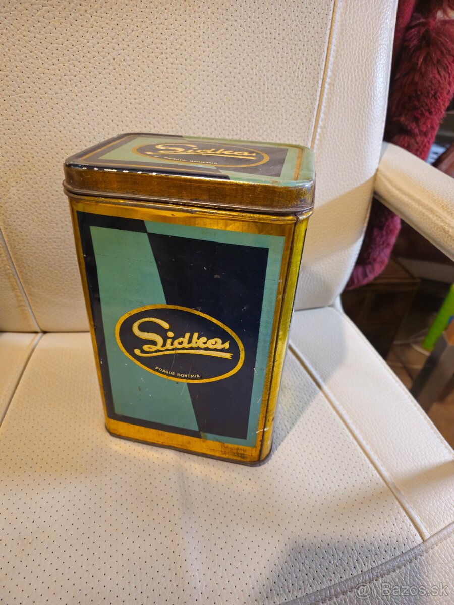 Retro veľká plechovica box