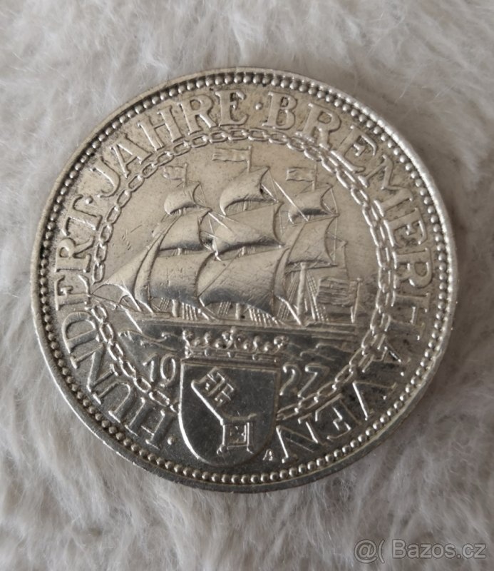 Bankovky 5 korun 1940 , mince 5 marek