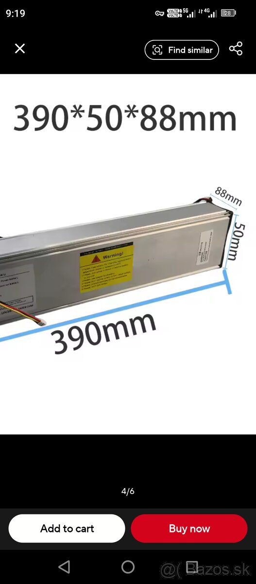 Ponukam dve baterie 36V - max 42v max voltage