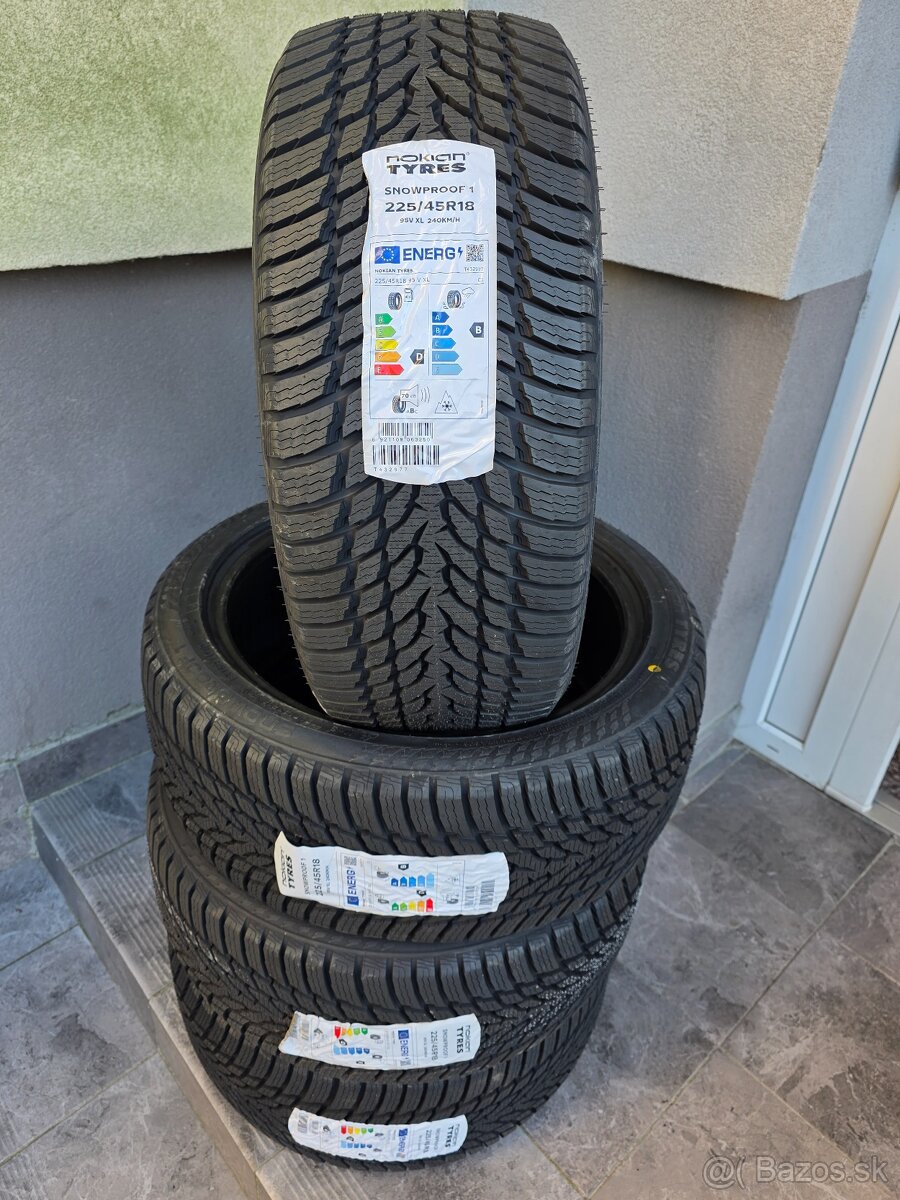 Nove Zimne pneumatiky 225/45 r18 Nokian dot2024