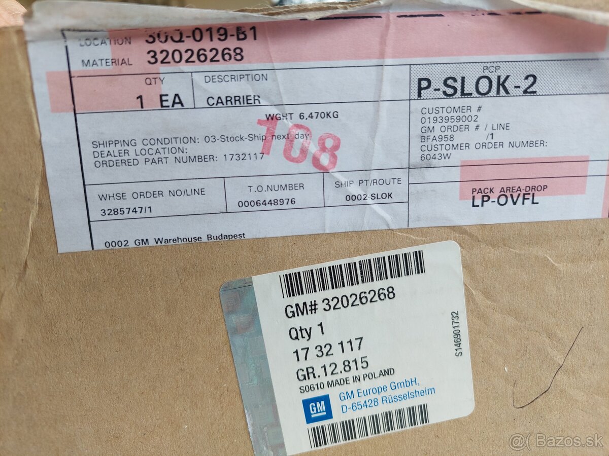 Strešný nosič opel astra